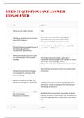 LEED CI QUESTIONS AND ANSWER 100&percnt; SOLVED