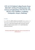 2026 Medical Coding Practice Exam &vert; CPC & CCS 120 Qs