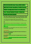 EPIC CLN 251&sol;252 Actual  Exam &lpar;2025&ndash;2026&rpar; &vert; &NewLine;High-Yield Practice Questions&comma; Verified Answers&comma;&NewLine; ClinDoc Configuration Review & Certification &NewLine;Prep &vert; Newest Updated Version &vert; Brand new &NewLine;Version and Latest Exam&excl;&excl;&excl;&NewLine;