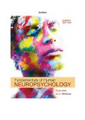 Test Bank for Fundamentals of Human Neuropsychology 8th Edition Bryan Kolb and Ian Q Study Guide with Solution 2025&sol; 2026 Updated