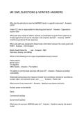 ME2 SWE QUESTIONS AND ANSWERS