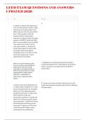 LEED EXAM QUESTIONS AND ANSWERS UPDATED 2026