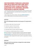 GED REASONING THROUGH LANGUAGE ARTS &lpar;RLA&rpar; PRACTICE TEST 2026&ndash;2027 &vert; COMPLETE STUDY GUIDE & PRACTICE QUESTIONS WITH ANSWERS&comma; READING STRATEGIES & WRITING REVIEW