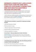 MINNESOTA COSMETOLOGY LAWS & RULES EXAM STUDY GUIDE PDF &lpar;2026&ndash;2027&rpar; &vert; COMPLETE STATE BOARD LICENSING EXAM PREP WITH PRACTICE QUESTIONS & DETAILED EXPLANATIONS