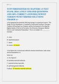 TCFP FIREFIGHTER I&sol;II CHAPTERS 1-5 TEST &NewLine;EXAM&vert;&vert; 2026 LATELY UPDATED QUESTIONS &NewLine;AND 100&percnt; CORRECT ANSWERS&vert;&vert; NEWEST &NewLine;VERSION WITH VERIFIED SOLUTIONS &NewLine;GRADED A&plus; 