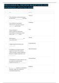 MECHANICAL REVIEW QUESTIONS AND ANSWERS UPDATED 2026