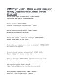 -AMPP CIP Level 1 - Basic Coating Inspector Theory Questions with Correct Answer 2026-2027