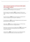 Intro to AI Exam Questions and Answers 2026 Update&NewLine;with complete solutions