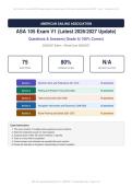 ASA 105 Exam Version 1 Actual Exam 2026&sol;2027 &ndash; Complete Exam-Style Questions &vert; 100&percnt; Verified &ndash; Pass Guaranteed &ndash; A&plus; Graded&NewLine;&NewLine;