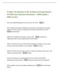 IS-100&period;C Introduction to the Incident Command System&comma;&NewLine;ICS 100 Exam Questions & Answers &ndash; 2026 Update &vert;&NewLine;100&percnt; Correct