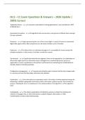 ISC2 &ndash; CC Exam Questions & Answers &ndash; 2026 Update &vert;&NewLine;100&percnt; Correct&NewLine;Application Server - A computer responsible for hosting applications to user workstations&period; NIST&NewLine;SP 800-82 Rev&period;2&NewLine;Asymmetric Encryption - An algorithm that uses one key to encrypt and a dif