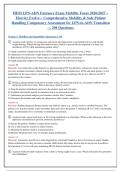 HESI LPN to ADN Entrance Exam 2026-2027 &vert; Mobility Focus & Safe Patient Handling &vert; Elsevier Evolve Practice Test