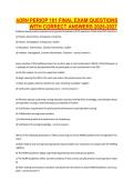 AORN PERIOP 101 FINAL EXAM QUESTIONS WITH CORRECT ANSWERS 2026-2027&period;