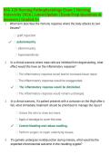 NSG 120 Nursing Pathophysiology Exam 1 Herzing &NewLine;University 2026 &vert; Latest Update &vert; Exam Prep Questions & &NewLine;Answers &vert; Graded A&plus;