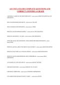 AO UNIT 4 EXAMS COMPLETE QUESTIONS AND CORRECT ANSWERS A&plus;GRADE