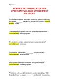 HONDROS BIO 254 FINAL EXAM 2025 &NewLine;UPDATED ACTUAL EXAM WITH CORRECT &NewLine;SOLUTIONS&period; 