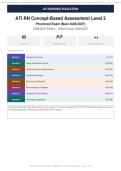 ATI RN Concept-Based Assessment Level 2 Proctored Exam Actual Exam 2026&sol;2027 &ndash; Complete Exam-Style Questions &vert; 100&percnt; Verified &ndash; Pass Guaranteed &ndash; A&plus; Graded&NewLine;&NewLine;