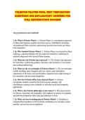 POLESTAR PILATES FINAL TEST PREPARATION &NewLine;QUESTIONS AND EXPLANATORY ANSWERS FOR &NewLine;FULL CERTIFICATION SUCCESS