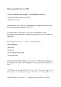 Safety and Sanitation Assessment Test