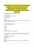 OSFM HAZMAT STATE EXAM PRACTICE TEST QUESTIONS & ANSWERS WITH DETAILED RATIONALES 100&plus; COMPREHENSIVE HAZARDOUS MATERIALS CERTIFICATION EXAM PREP LATEST STUDY GUIDE & MOCK EXAM