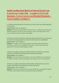 South Carolina State Board of Funeral Service Law Exam Review Guide 2026 &vert; Full Exam Questions&comma; Answers & Detailed Rationales &vert; Newest Updated Version &lpar;Graded A&plus;&rpar;