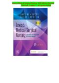 Lewis&rsquo;s Medical Surgical Nursing 12th Edition Harding &NewLine;Test Bank Chapter 1 - 69 Updated 2025 &NewLine;