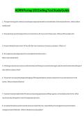 AORN Periop 101 Final Exam Latest Questions and Answers &lpar;2026&sol;2027&rpar; &lpar;Verified Answers&rpar;&NewLine;