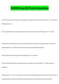AORN Periop 101 Final Exam Latest Questions and Answers &lpar;2026&sol;2027&rpar; &lpar;Verified Answers&rpar;&NewLine;