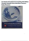 Test Bank International Accounting 6th Edition Timothy Doupnik Exam Questions Answers Study Resource