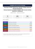 NR 509 &sol; NR509 Advanced Physical Assessment Final Exam Actual Exam 2026&sol;2027 &ndash; Complete Exam-Style Questions &vert; Detailed Rationales &ndash; Pass Guaranteed &ndash; A&plus; Graded&NewLine;&NewLine;