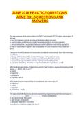 JUNE 2018 PRACTICE QUESTIONS&period; ASME B31&period;3 QUESTIONS AND ANSWERS