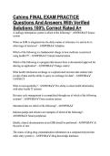 Cahims FINAL EXAM PRACTICE &NewLine;Questions And Answers With Verified &NewLine;Solutions 100&percnt; Correct Rated A&plus; 