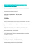 California Notary Exam Practice Questions with Correct Answers Provided