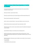 California Notary Public Exam Questions & Verified A&plus; Answers