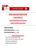 NRNP 6665 MIDTERM EXAM  &NewLine;&lpar;2  &NewLine;Set Exam&rsquo;s&rpar; &NewLine;Actual Questions and Answers  &NewLine;Expert-Verified Explanation 