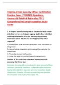 Virginia Armed Security Officer Certification &NewLine;Practice Exam &vert; VERIFIED Questions&comma; &NewLine;Answers & Detailed Rationales PDF &vert; &NewLine;Comprehensive Exam Preparation Study &NewLine;Guide