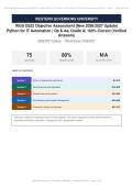 WGU D522 Python for IT Automation Objective Assessment Exam Actual Exam 2026&sol;2027 &ndash; Complete Exam-Style Questions &vert; Detailed Rationales &ndash; Pass Guaranteed &ndash; A&plus; Graded&NewLine;&NewLine;