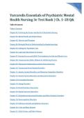 Test Bank - Essentials of Psychiatric Mental Health Nursing &lpar;3rd Edition by Varcarolis&rpar; Ch 1-28