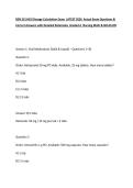 BSN 215 HESI Dosage Calculation Exam LATEST 2026 Actual Exam Questions & Correct Answers 