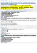 NR-226 &ndash; Pharmacology&comma; again at an advanced&sol;hard level for nursing students&period; Each &NewLine;question includes a correct answer and a detailed rationale&period; The content avoids &NewLine;repetition from the first set while reinforcing core principles&comma; drug classes&comma; mechanisms