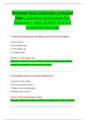 Tennessee Dock Construction Contractor &NewLine;Exam &vert; Questions And Answers Plus &NewLine;Rationales &vert; Latest 2026&sol;27 Qs & Ans &NewLine;Instant Pdf Download 