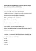 California Court Clerk Certification Exam Test Questions And Correct Answers &lpar;Verified Answers&rpar; 