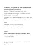 Herzing University HESI Fundamentals Exam 1 2026 Practice Questions & Verified Answers Nursing