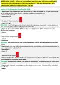 NR-324 Adult Health I&colon; Advanced Intermediate Exam on Acute & Chronic Adult Health &NewLine;Conditions &ndash; Clinical Judgment&comma; Pharmacotherapeutics&comma; Nursing Management&comma; and &NewLine;Prioritization in Medical-Surgical Nursing Practice 