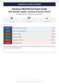 Hondros HESI PN Exit Exam Guide Actual Exam 2026&sol;2027 &ndash; Complete Exam-Style Questions &vert; 100&percnt; Verified &ndash; Pass Guaranteed &ndash; A&plus; Graded&NewLine;&NewLine;