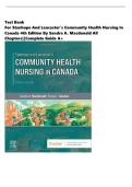 Test Bank - Stanhope and Lancasters Community Health Nursing in Canada&comma; 4th Edition &lpar;MacDonald&comma; 2026&rpar;&comma; Chapter 1-18 &vert; All Chapters