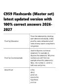 C959 Flashcards &lpar;Master set&rpar; latest updated version with 100- correct answers 2026-2027