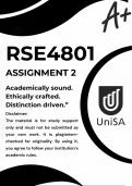 RSE4801 ASSIGNMENT 2 2026 &ast;COMPLETE ANSWERS&ast; DUE DATE 6 JULY 2026 &lpar;BEST ANSWERS FOR THIS ASSIGNMENT&rpar;