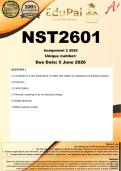 NST2601 Assignment 2 &lpar;COMPLETE ANSWERS&rpar; 2026 - DUE 5 June 2026