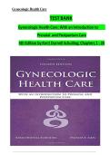 Gynecologic Health Care&colon; With an Introduction to Prenatal and Postpartum Care&comma; 4th Edition by Schuiling & Likis